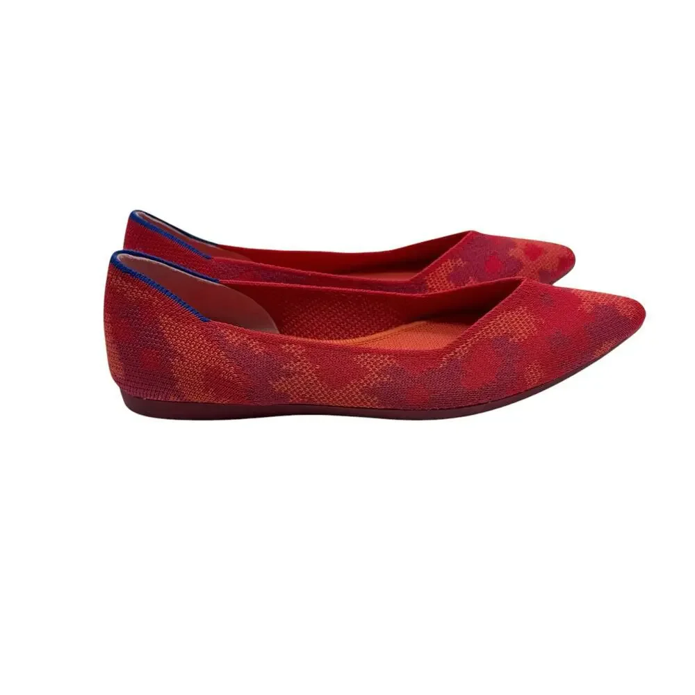 Rothy's The Point‎ Red Botanicamo Limited Edition Rare Size 5